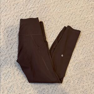 Lululemon Wunder Train HR with Pockets 25" size 8